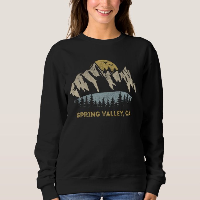 Vår Valley California Mountain Sunset Sunrise C T Shirt (Framsida)