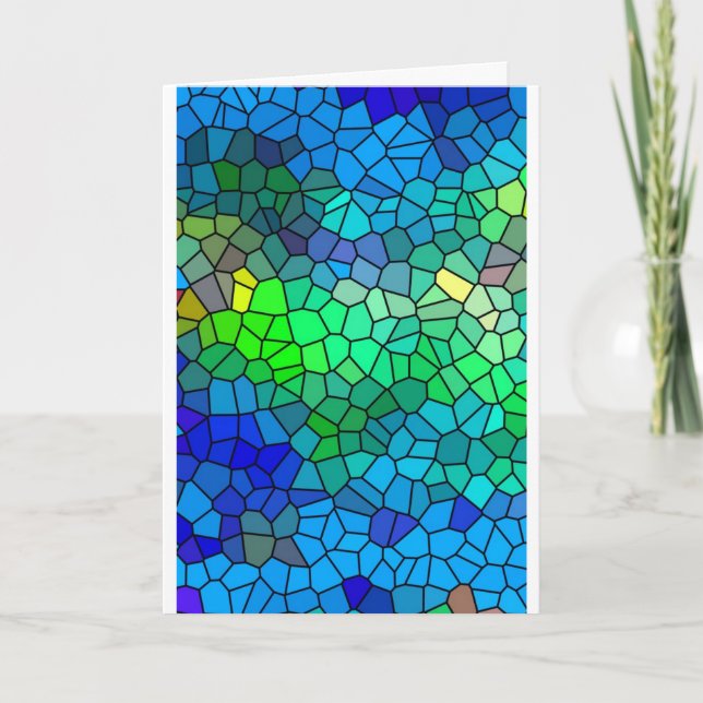 Var välsignad - uppmuntran - målat glass lappar kort (Framsida)