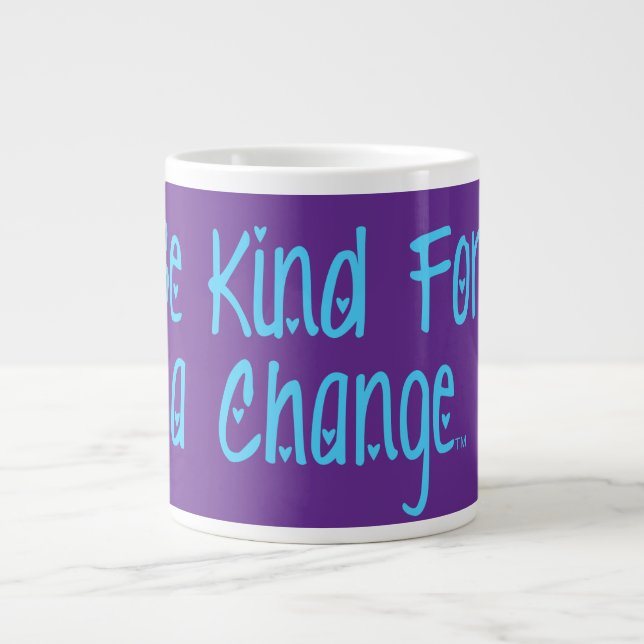 Var vänlig för en förändring™ Jumbo-mugg Jumbo Mugg (Framsidan)