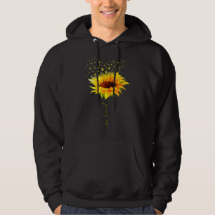 Var vänlig Hippie-solros i Kärlek, Döv ASL-tecken Hoodie