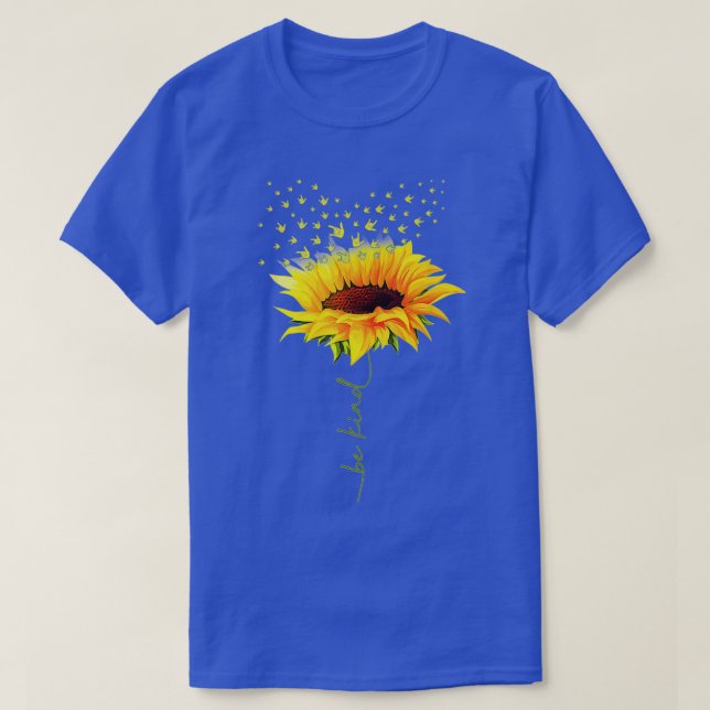 Var vänlig Hippie-solros i Kärlek, Döv ASL-tecken T Shirt (Design framsida)