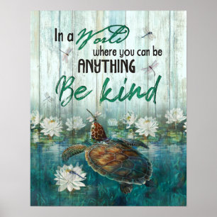 Var vänlig inspiration och motivation poster