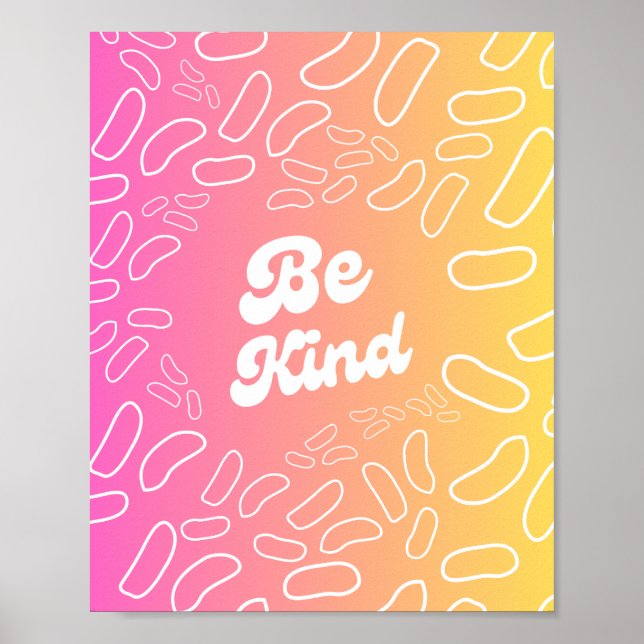 Var vänlig inspiration poster (Framsidan)