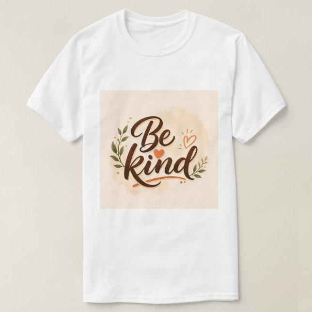 Var vänlig Inspirerande T-shirt | Minimalistisk ty (Design framsida)