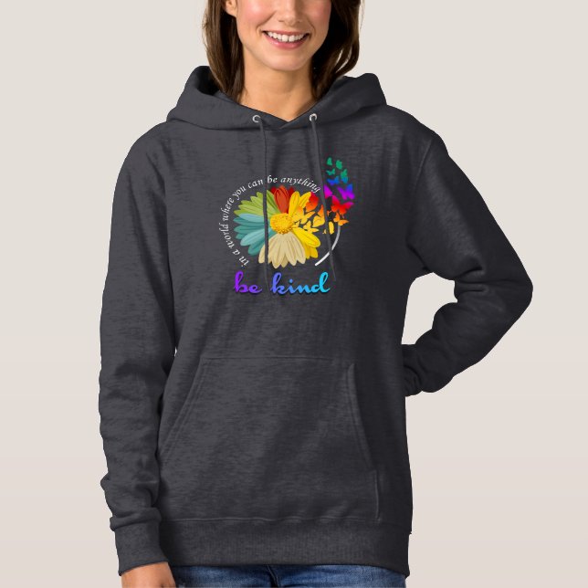 Var vänlig | Kvinnor Hoodie T Shirt (Framsida)