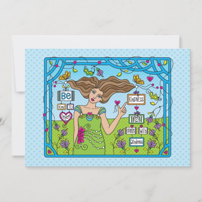 Var vänlig mot andra_Flat Card 7" x 5" (Framsida)