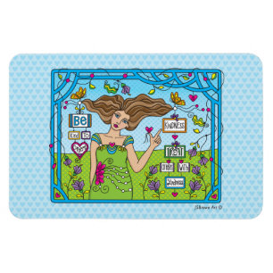 Var vänlig mot andra_Flexibel Magnet 6 tum x 4 tum