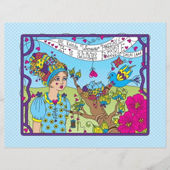 Var vänlig när det är möjligt_Platt Papper Lakan 1 (Framsida)