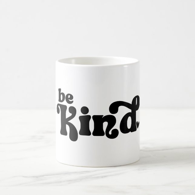 Var vänlig och minimalistisk kaffemugg (Center)