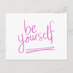 Var vänlig och säg Motivation-inspiration Vykort