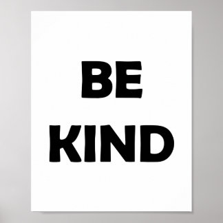 Var vänlig och Shine | Motivational Ord Poster