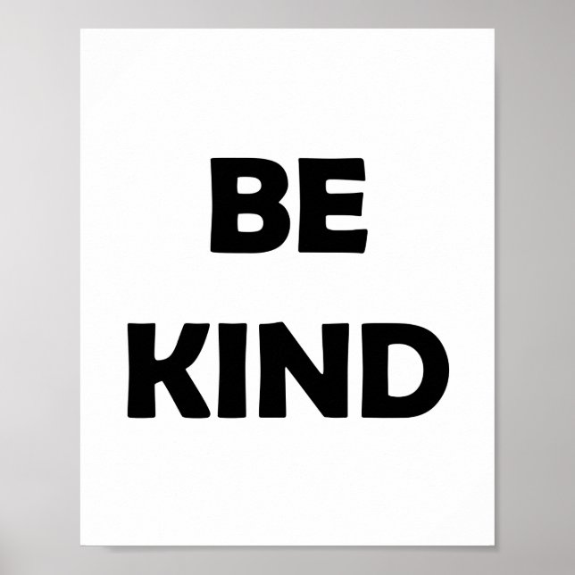 Var vänlig och Shine | Motivational Ord Poster (Framsidan)