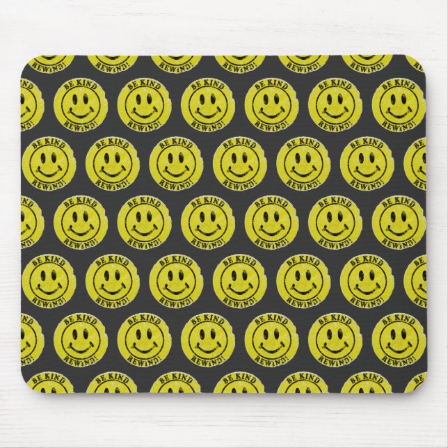 Var vänlig och spola tillbaka Retro Video Rental-e Musmatta (Framsidan)