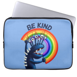 Var vänlig Rainbow Cute Kindness Laptop Fodral