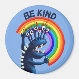 Var vänlig Rainbow Cute Kindness Magnet