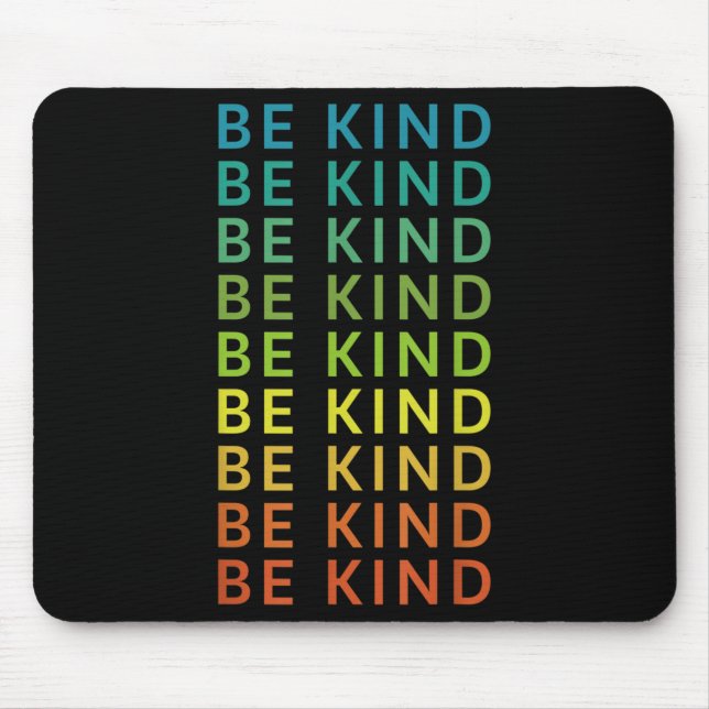 Var vänlig Rainbow inspirational Graphic Lycklig P Musmatta (Framsidan)