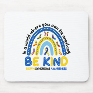 Var vänlig Rainbow World Down Syndrome Awareness 1 Musmatta