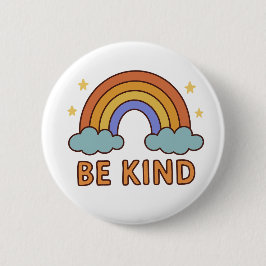 Var vänlig regnbåge - färglös positiv offertdesign knapp