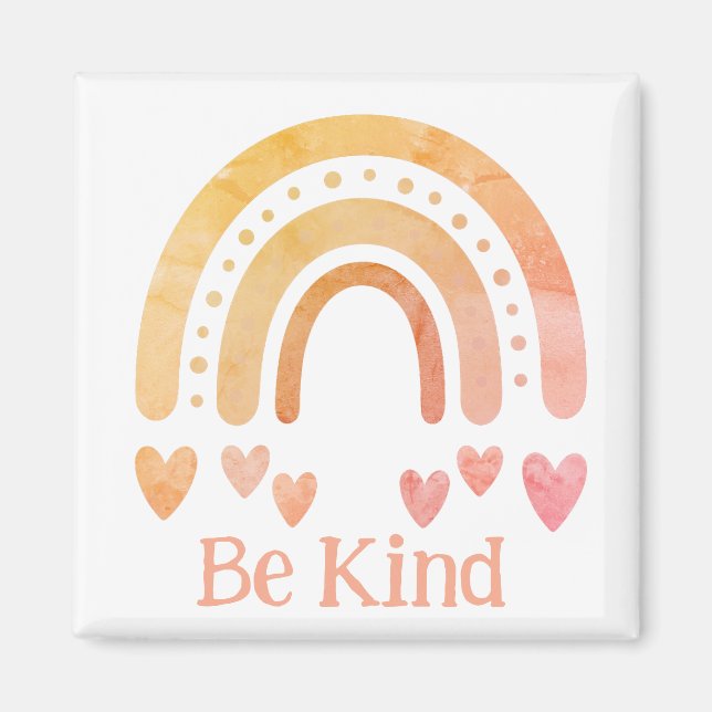 Var vänlig regnbåge magnet (Framsidan)