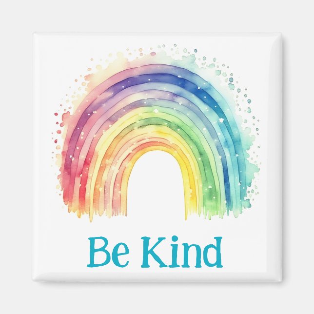 Var vänlig regnbåge magnet (Framsidan)