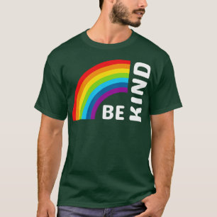 Var vänlig Retro Rainbow T Shirt