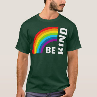 Var vänlig Retro Rainbow T Shirt