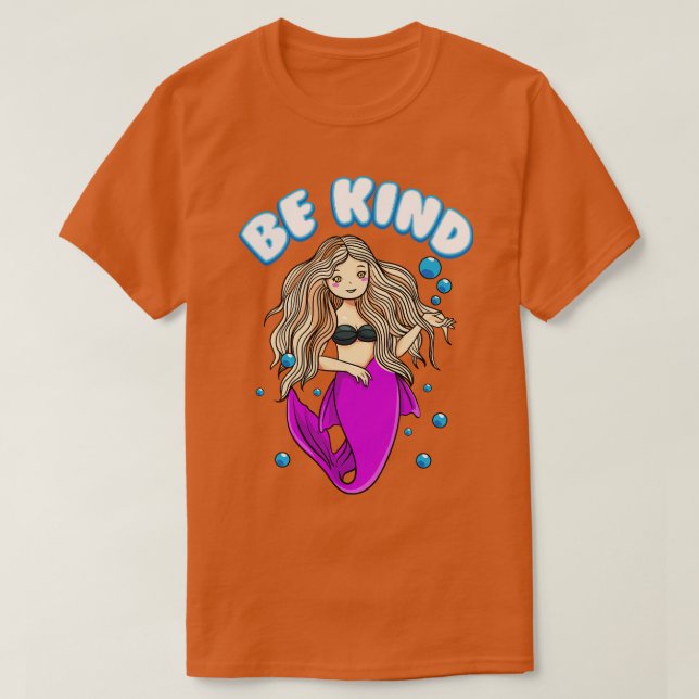 Var vänlig Sjöjungfru Välj Kindness AntiBullying S T Shirt (Design framsida)