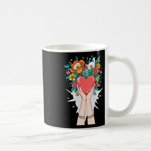 Var vänlig - Sprid-positiva och kompiptriktande Kaffemugg (Höger)