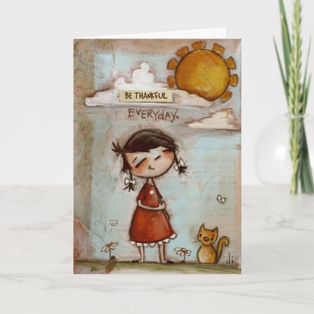 Var vänlig varje dag - gratulationskort helgkort (Framsida)