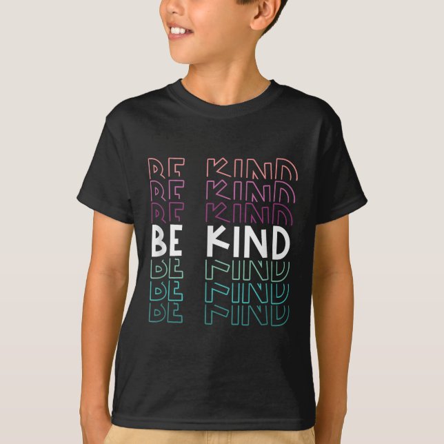 Var vänliga inspirerande, upprepad textoffertbaser t shirt (Framsida)