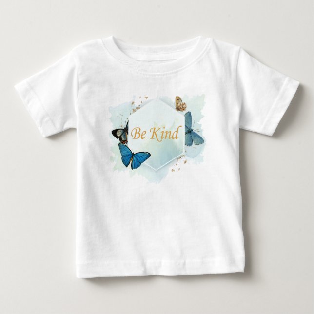 Var vänliga Kvinnors inspirationella fjärilsvatten T Shirt (Framsida)