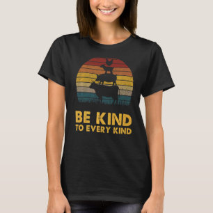 Var vänliga mot alla slags Retro Animal Vegan för T Shirt