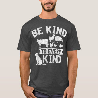 Var vänliga mot alla slags Vegetarian Vegan Vintag T Shirt