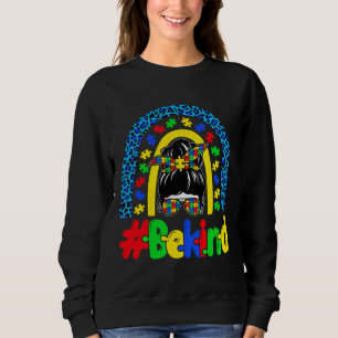 Var vänliga mot autism Medvetenhet om Rainbow Mess T Shirt