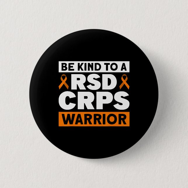 Var vänliga mot en RSD CRPS Warrior RSD Crps Aware Knapp (Framsida)