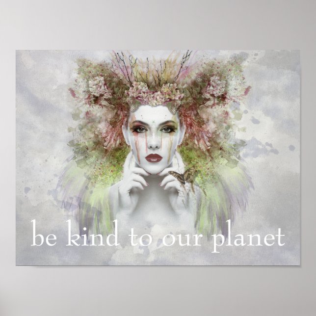 Var vänliga mot vår planeten Gaia som Gråter jordd Poster (Framsidan)