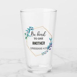 Var vänliga mot varandra glaskopp