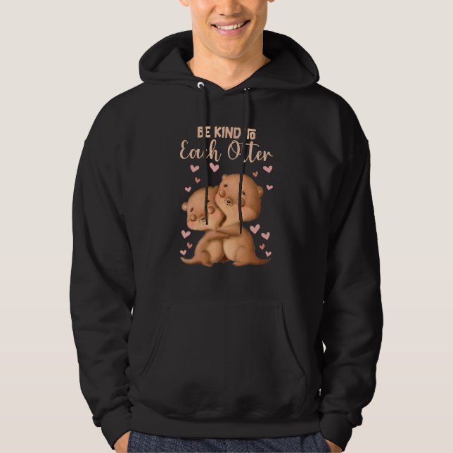 Var vänliga mot varje brev 2 hoodie (Framsida)