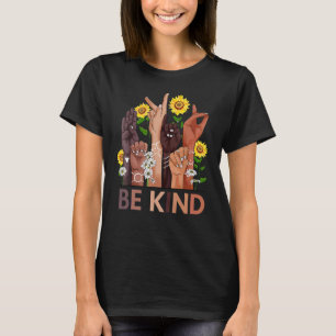 Var vänliga och skriv språk Hand Anti Bullying UnI T Shirt