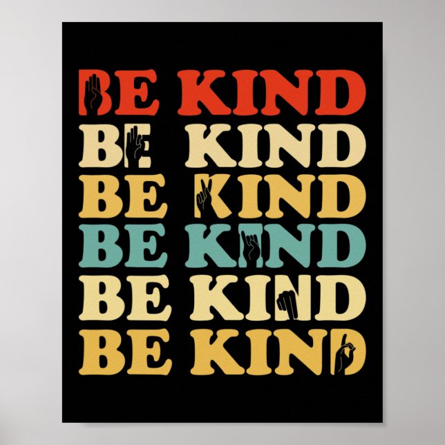 Var vänliga och uppmärksamma Dövet på hur svårt de Poster (Framsidan)