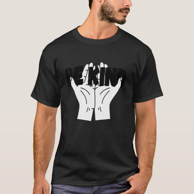 Var vänliga, Orange på enhetsdagen, barnskylt på a T Shirt (Framsida)