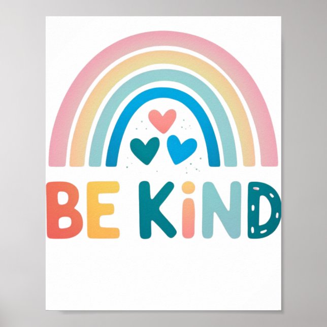 Var vänliga Rainbow Poster (Framsidan)