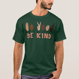 Var vänliga teckenspråk t shirt