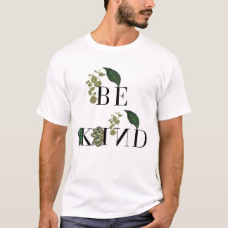 Var vänliga Text Träd Löv Abstrakt modern konst T Shirt