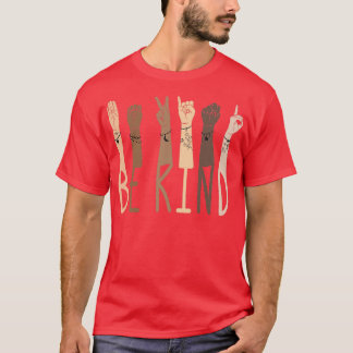 Var vänligt teckenspråk 12 t shirt