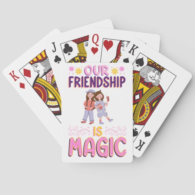 VÅR VÄNSKAP ÄR MAGI . VÄNNER . BBF CASINOKORT (Baksidan)