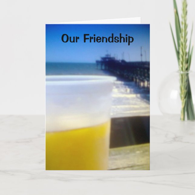 "VÅR VÄNSKAP OCH DIN BIRTHDAY" KORT (Framsida)