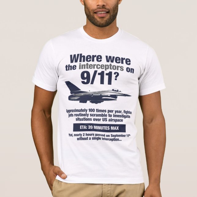 Var var de 911 militärt jaktplan? Manar T-tröja T-shirt (Framsida)