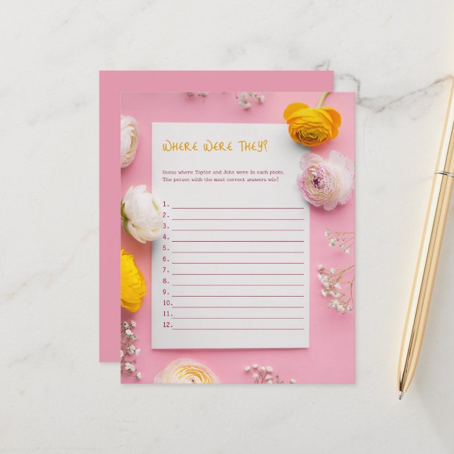 Var var de? Hitta möhippa-spel. (Fram/Back In Situ)