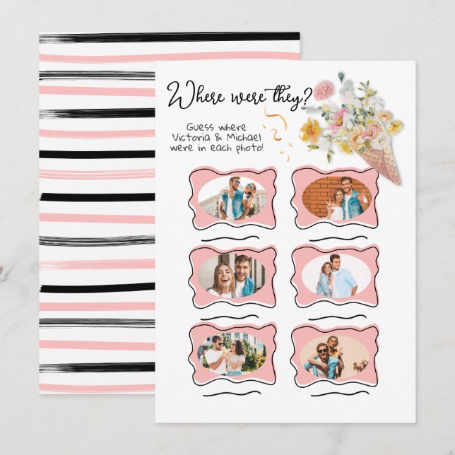 Var var de Photo ScoopUp-Möhippan? Inbjudningar (Fram/baksida)